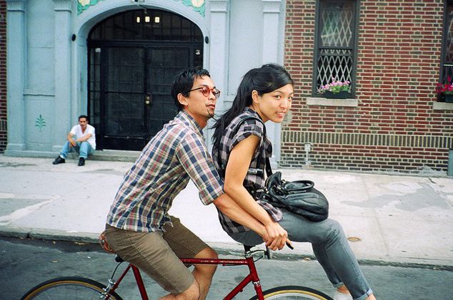 Researchers worry cute couples like this may have trouble using their damaged genitals to make beautiful biking babies.